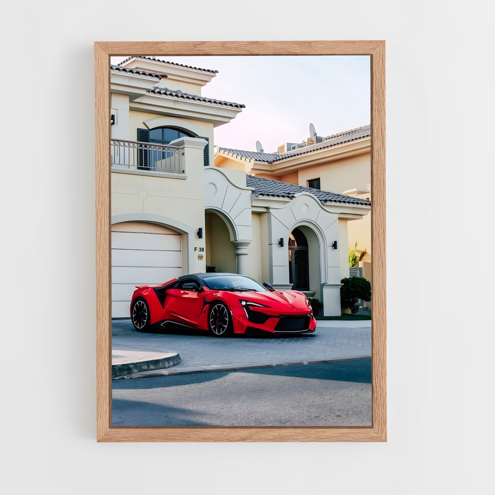 Poster Fenyr Éclat Rouge – affiche W Motors (vue 4)